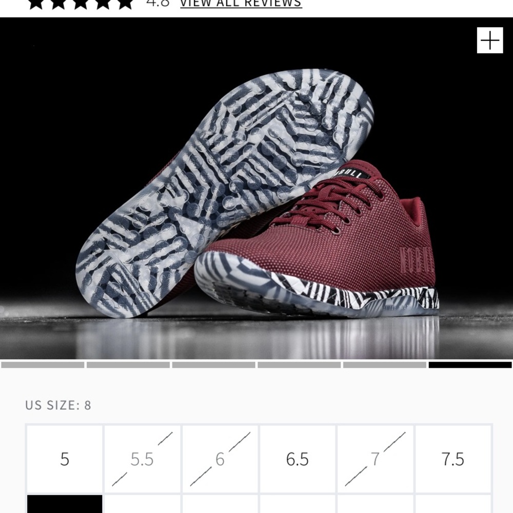 💪🏼 NOBULL women’s Cabernet zebra trainers